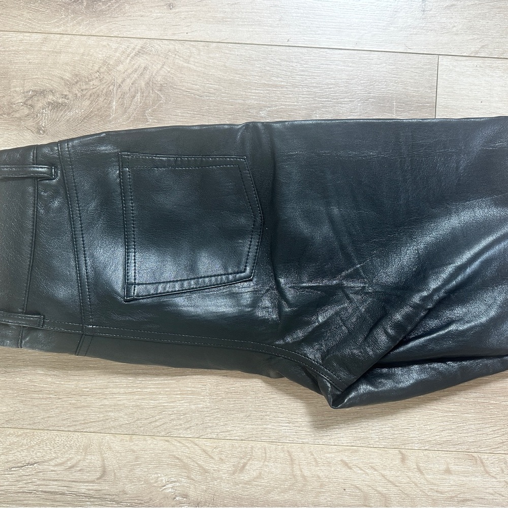 Wilfred Black Faux Leather Pants